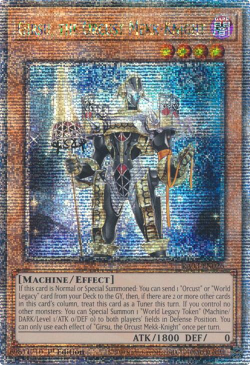 Girsu, the Orcust Mekk-Knight (Quarter Century Secret Rare) [RA03-EN026] Quarter Century Secret Rare | Card Merchant Takapuna