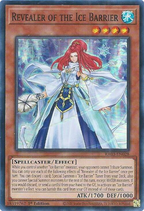 Revealer of the Ice Barrier [RA03-EN028] Super Rare | Card Merchant Takapuna