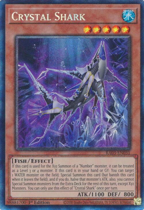 Crystal Shark (CR) [RA03-EN031] Prismatic Collector's Rare | Card Merchant Takapuna