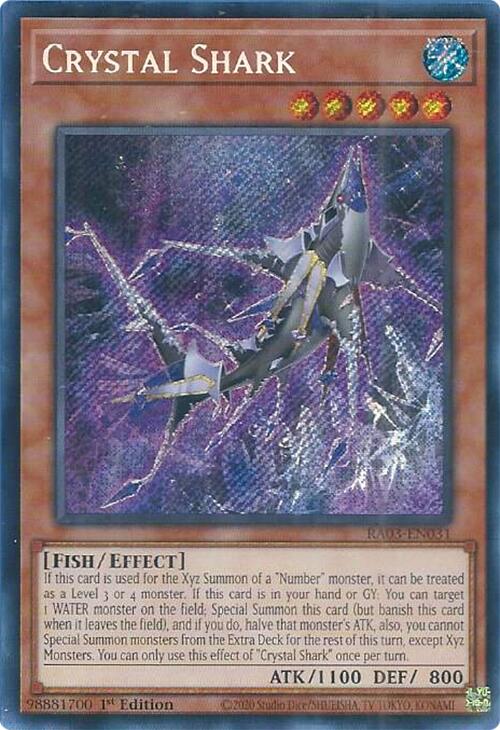 Crystal Shark (Secret Rare) [RA03-EN031] Secret Rare | Card Merchant Takapuna