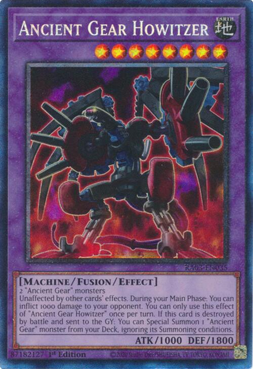 Ancient Gear Howitzer (CR) [RA03-EN035] Prismatic Collector's Rare | Card Merchant Takapuna