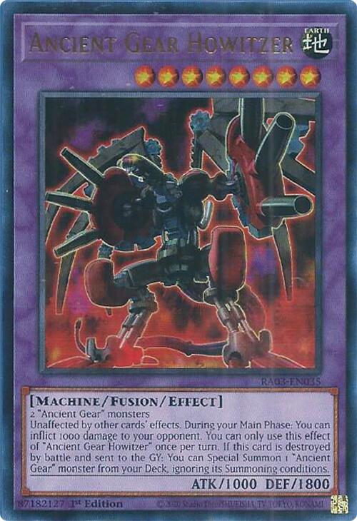 Ancient Gear Howitzer (UR) [RA03-EN035] Ultra Rare | Card Merchant Takapuna