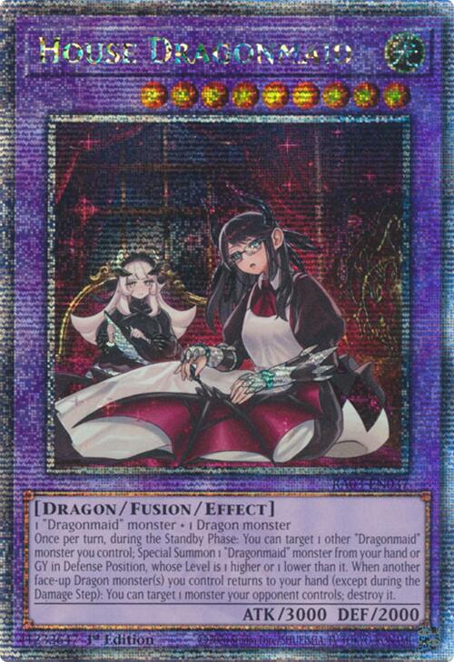 House Dragonmaid (Alternate Art) (Quarter Century Secret Rare) [RA03-EN037] Quarter Century Secret Rare | Card Merchant Takapuna