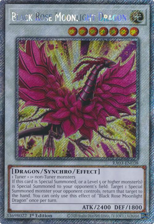 Black Rose Moonlight Dragon (Platinum Secret Rare) [RA03-EN038] Platinum Secret Rare | Card Merchant Takapuna