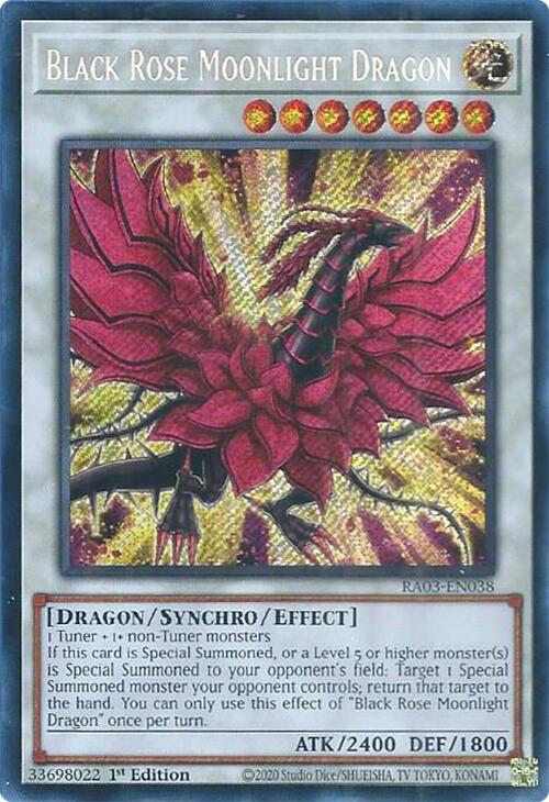 Black Rose Moonlight Dragon (Secret Rare) [RA03-EN038] Secret Rare | Card Merchant Takapuna