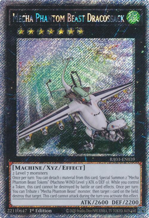 Mecha Phantom Beast Dracossack (Platinum Secret Rare) [RA03-EN039] Platinum Secret Rare | Card Merchant Takapuna