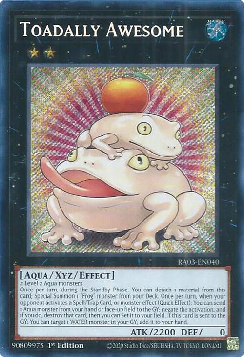 Toadally Awesome (Secret Rare) [RA03-EN040] Secret Rare | Card Merchant Takapuna