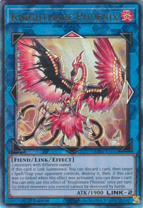 Knightmare Phoenix (UTR) [RA03-EN042] Prismatic Ultimate Rare | Card Merchant Takapuna