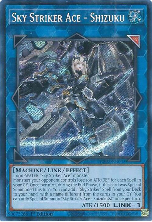 Sky Striker Ace - Shizuku (Secret Rare) [RA03-EN043] Secret Rare | Card Merchant Takapuna