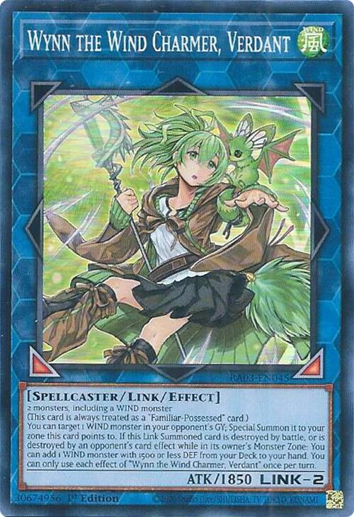 Wynn the Wind Charmer, Verdant [RA03-EN045] Super Rare | Card Merchant Takapuna