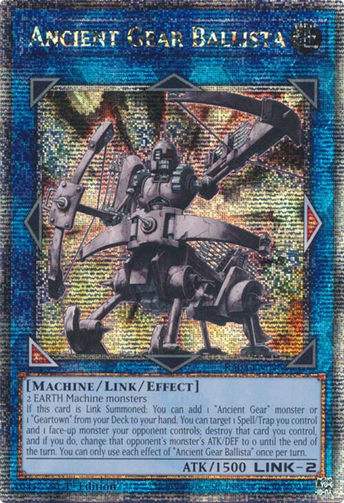 Ancient Gear Ballista (Quarter Century Secret Rare) [RA03-EN046] Quarter Century Secret Rare | Card Merchant Takapuna