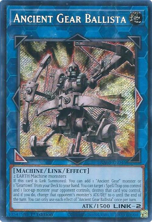 Ancient Gear Ballista (Secret Rare) [RA03-EN046] Secret Rare | Card Merchant Takapuna