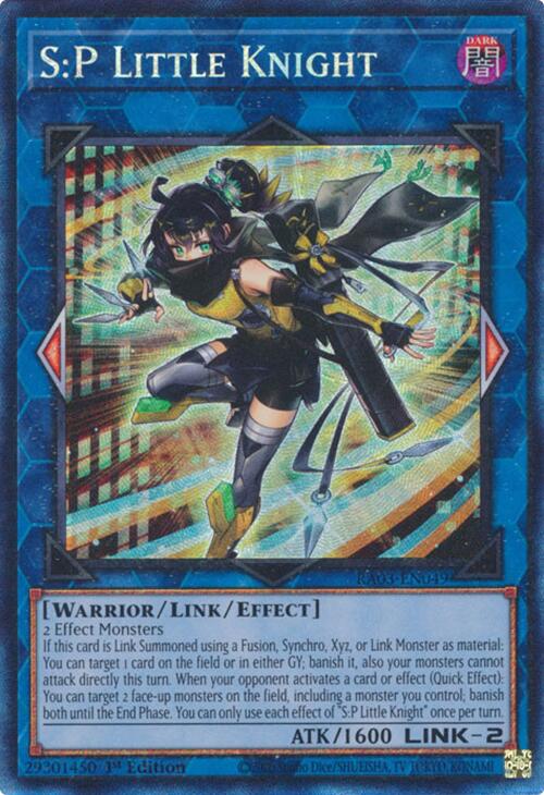 S:P Little Knight (CR) [RA03-EN049] Prismatic Collector's Rare | Card Merchant Takapuna