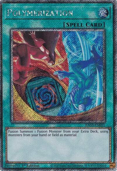 Polymerization (Platinum Secret Rare) [RA03-EN051] Platinum Secret Rare | Card Merchant Takapuna