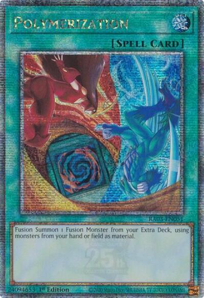 Polymerization (Quarter Century Secret Rare) [RA03-EN051] Quarter Century Secret Rare | Card Merchant Takapuna