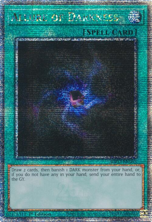 Allure of Darkness (Quarter Century Secret Rare) [RA03-EN055] Quarter Century Secret Rare | Card Merchant Takapuna