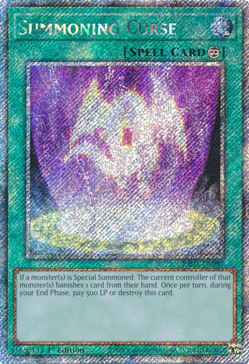 Summoning Curse (Platinum Secret Rare) [RA03-EN057] Platinum Secret Rare | Card Merchant Takapuna