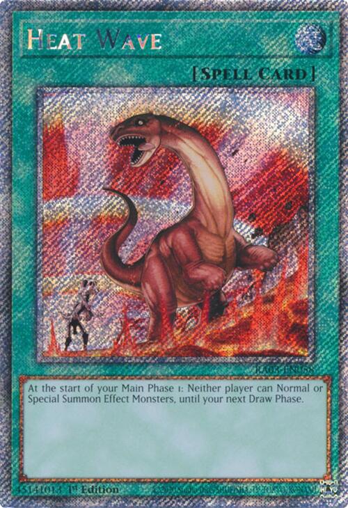 Heat Wave (Platinum Secret Rare) [RA03-EN058] Platinum Secret Rare | Card Merchant Takapuna