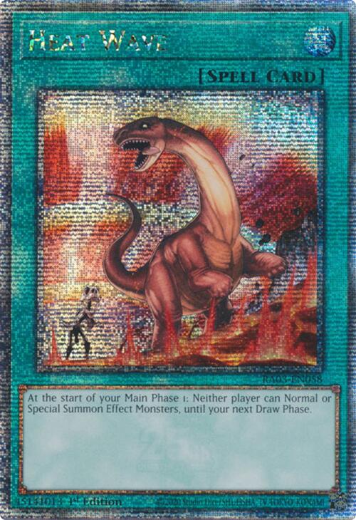 Heat Wave (Quarter Century Secret Rare) [RA03-EN058] Quarter Century Secret Rare | Card Merchant Takapuna