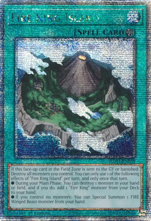 Fire King Island (Quarter Century Secret Rare) [RA03-EN059] Quarter Century Secret Rare | Card Merchant Takapuna