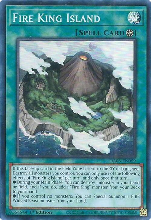 Fire King Island [RA03-EN059] Super Rare | Card Merchant Takapuna