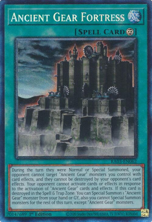 Ancient Gear Fortress (CR) [RA03-EN062] Prismatic Collector's Rare | Card Merchant Takapuna