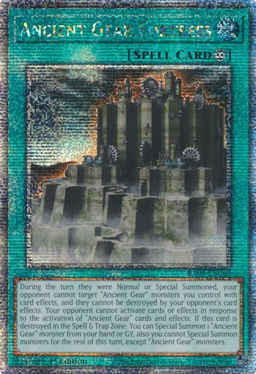 Ancient Gear Fortress (Quarter Century Secret Rare) [RA03-EN062] Quarter Century Secret Rare | Card Merchant Takapuna