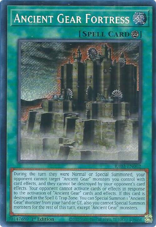 Ancient Gear Fortress (Secret Rare) [RA03-EN062] Secret Rare | Card Merchant Takapuna