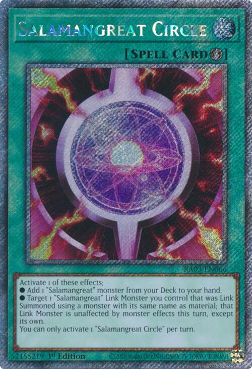 Salamangreat Circle (Platinum Secret Rare) [RA03-EN066] Platinum Secret Rare | Card Merchant Takapuna