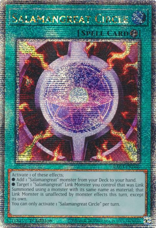 Salamangreat Circle (Quarter Century Secret Rare) [RA03-EN066] Quarter Century Secret Rare | Card Merchant Takapuna