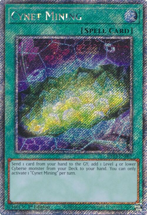 Cynet Mining (Platinum Secret Rare) [RA03-EN067] Platinum Secret Rare | Card Merchant Takapuna