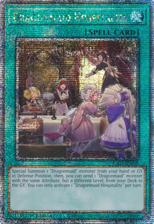 Dragonmaid Hospitality (Quarter Century Secret Rare) [RA03-EN068] Quarter Century Secret Rare | Card Merchant Takapuna