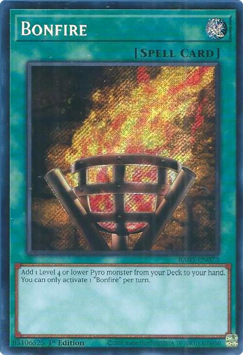 Bonfire (Secret Rare) [RA03-EN073] Secret Rare | Card Merchant Takapuna