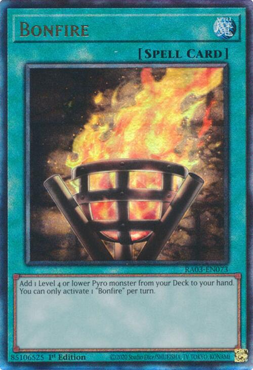 Bonfire (UTR) [RA03-EN073] Prismatic Ultimate Rare | Card Merchant Takapuna