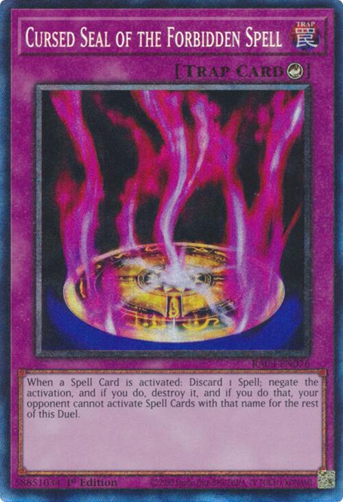 Cursed Seal of the Forbidden Spell (CR) [RA03-EN076] Prismatic Collector's Rare | Card Merchant Takapuna