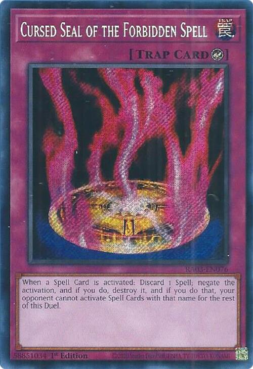 Cursed Seal of the Forbidden Spell (Secret Rare) [RA03-EN076] Secret Rare | Card Merchant Takapuna