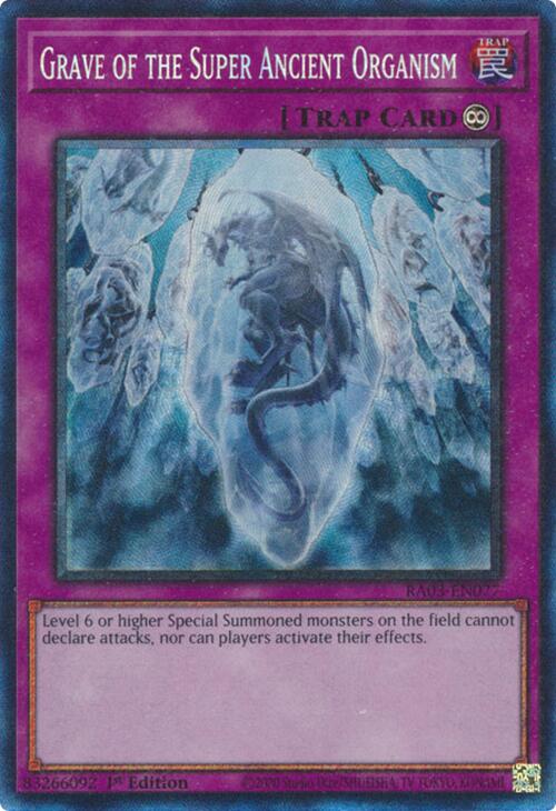 Grave of the Super Ancient Organism (CR) [RA03-EN077] Prismatic Collector's Rare | Card Merchant Takapuna