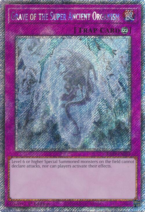 Grave of the Super Ancient Organism (Platinum Secret Rare) [RA03-EN077] Platinum Secret Rare | Card Merchant Takapuna