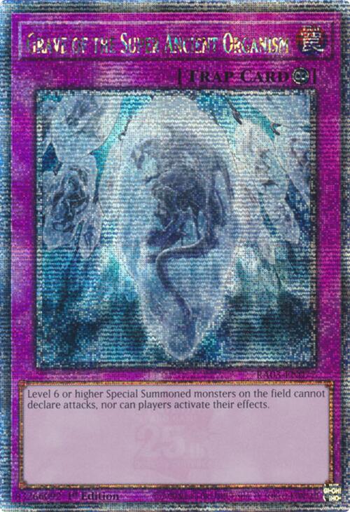 Grave of the Super Ancient Organism (Quarter Century Secret Rare) [RA03-EN077] Quarter Century Secret Rare | Card Merchant Takapuna