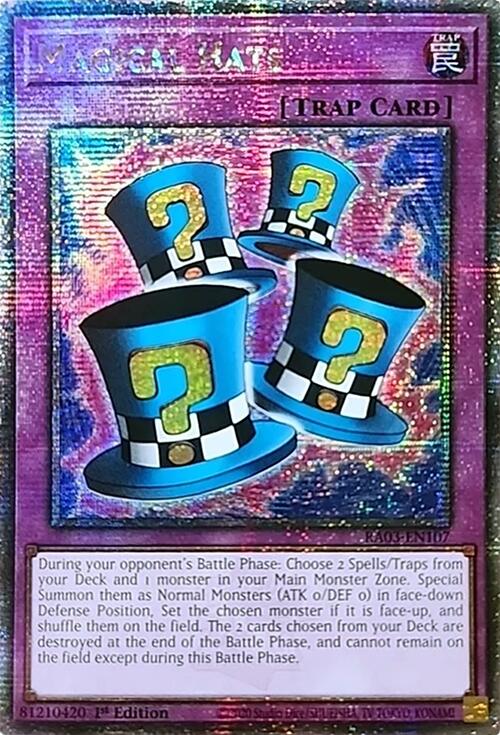 Magical Hats (Quarter Century Secret Rare) [RA03-EN107] Quarter Century Secret Rare | Card Merchant Takapuna