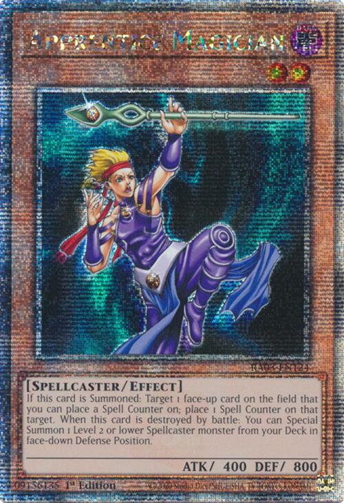 Apprentice Magician (Quarter Century Secret Rare) [RA03-EN124] Quarter Century Secret Rare | Card Merchant Takapuna