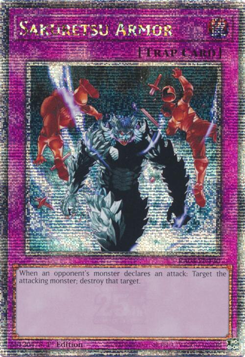 Sakuretsu Armor (Quarter Century Secret Rare) [RA03-EN130] Quarter Century Secret Rare | Card Merchant Takapuna