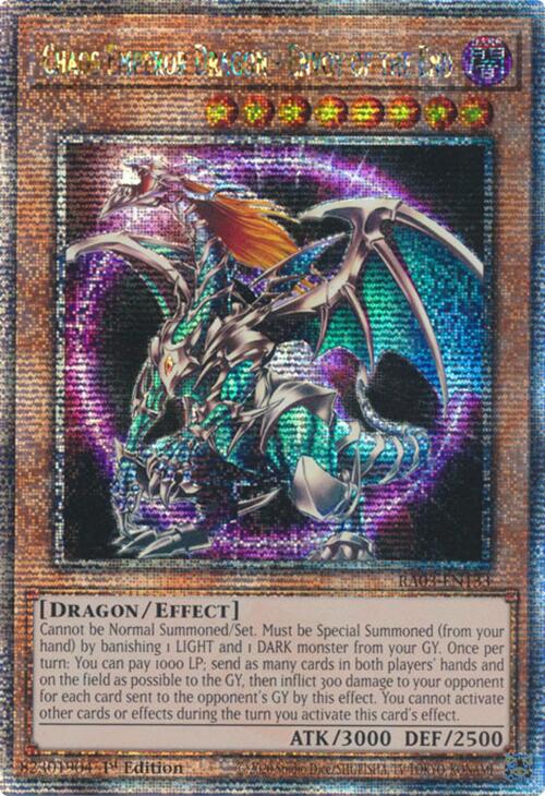 Chaos Emperor Dragon - Envoy of the End (Quarter Century Secret Rare) [RA03-EN133] Quarter Century Secret Rare | Card Merchant Takapuna