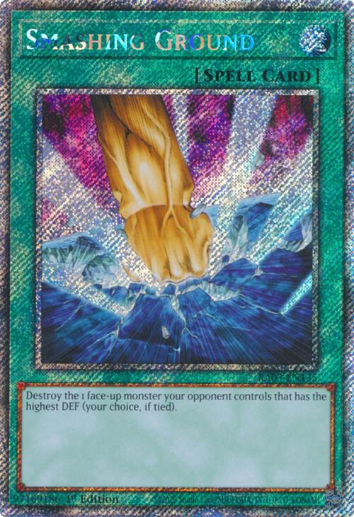 Smashing Ground (Platinum Secret Rare) [RA03-EN135] Platinum Secret Rare | Card Merchant Takapuna