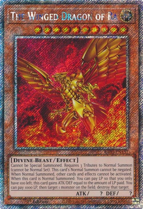 The Winged Dragon of Ra (Platinum Secret Rare) [RA03-EN137] Platinum Secret Rare | Card Merchant Takapuna