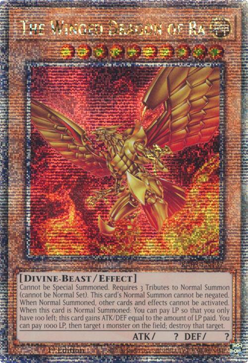 The Winged Dragon of Ra (Quarter Century Secret Rare) [RA03-EN137] Quarter Century Secret Rare | Card Merchant Takapuna