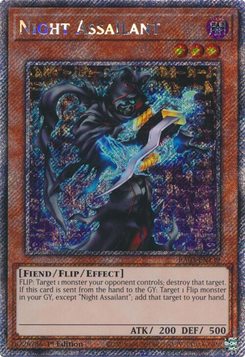 Night Assailant (Platinum Secret Rare) [RA03-EN139] Platinum Secret Rare | Card Merchant Takapuna