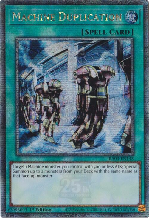 Machine Duplication (Quarter Century Secret Rare) [RA03-EN145] Quarter Century Secret Rare | Card Merchant Takapuna