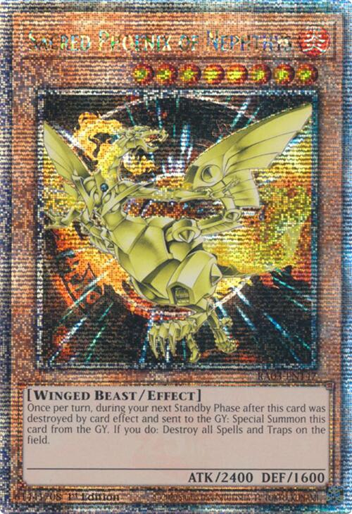 Sacred Phoenix of Nephthys (Quarter Century Secret Rare) [RA03-EN147] Quarter Century Secret Rare | Card Merchant Takapuna