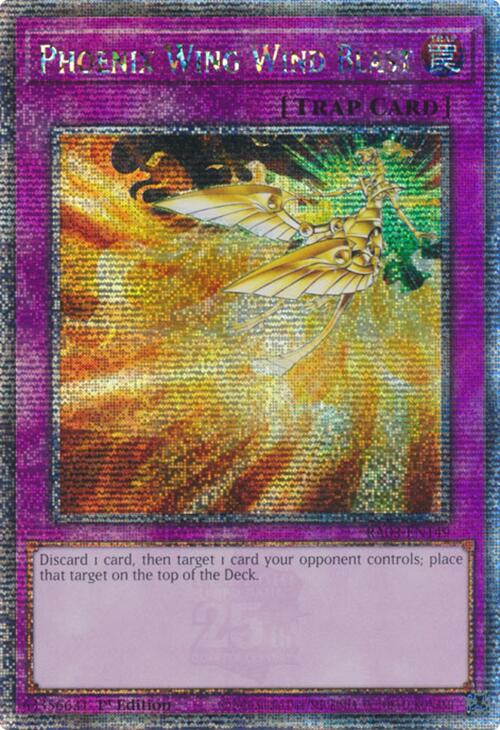 Phoenix Wing Wind Blast (Quarter Century Secret Rare) [RA03-EN149] Quarter Century Secret Rare | Card Merchant Takapuna